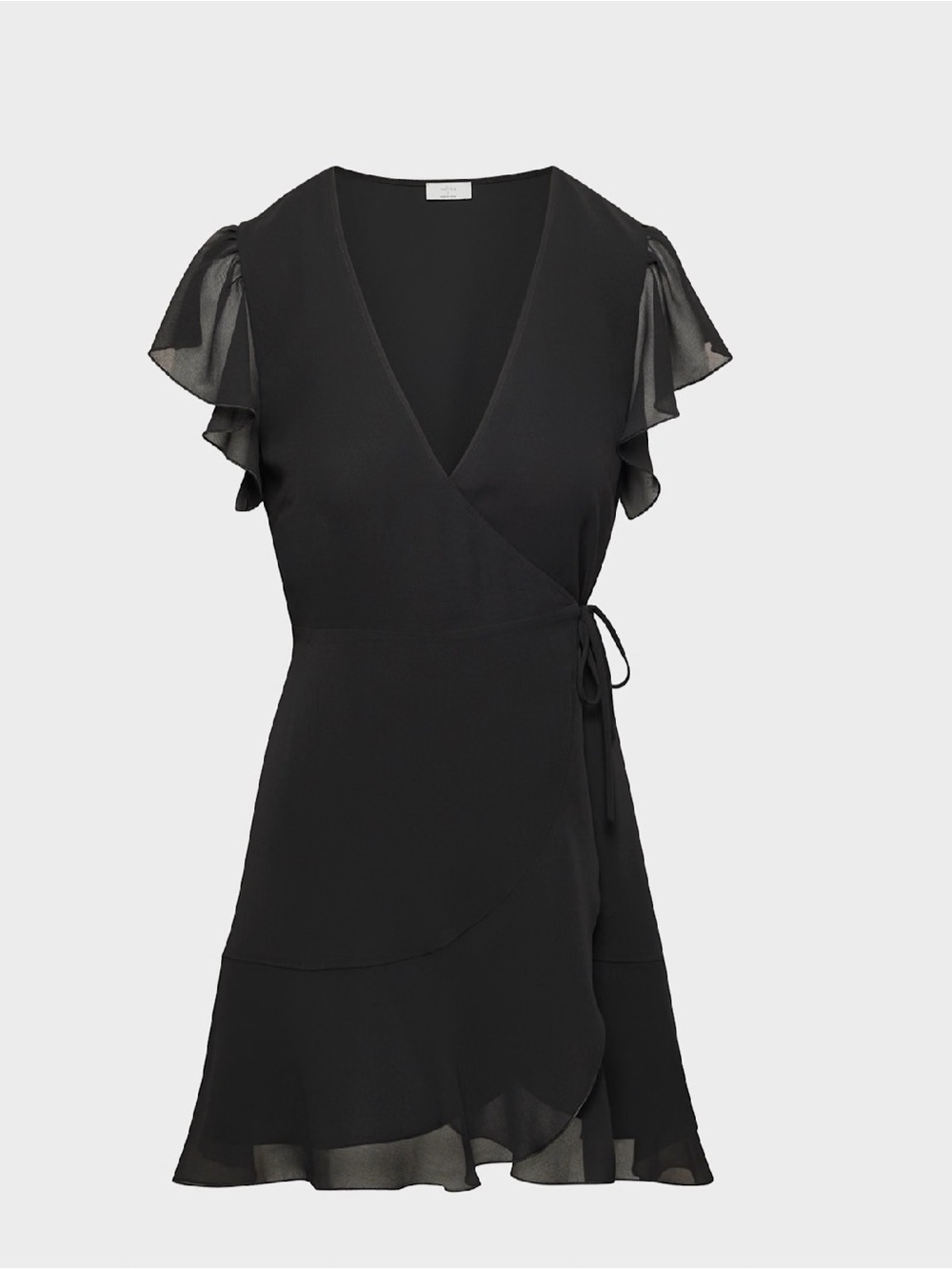 Wilfred (Aritzia) Chiffon Ruffle Wrap - Lawn Dress - Size L